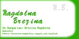 magdolna brezina business card